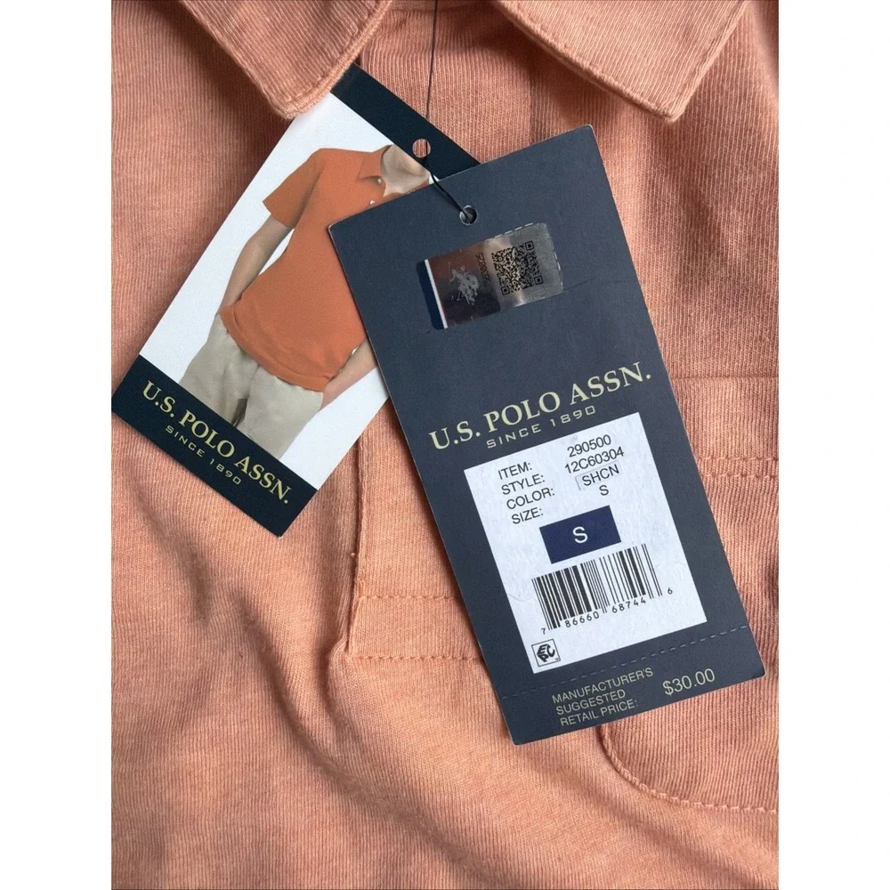 Polo Ralph Lauren Orange Kids Sz S 6/7 Y Polo NEW WITH TAGS